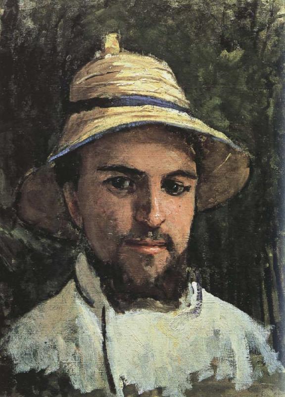 Gustave Caillebotte Self-Portrait in Colonial Helmet